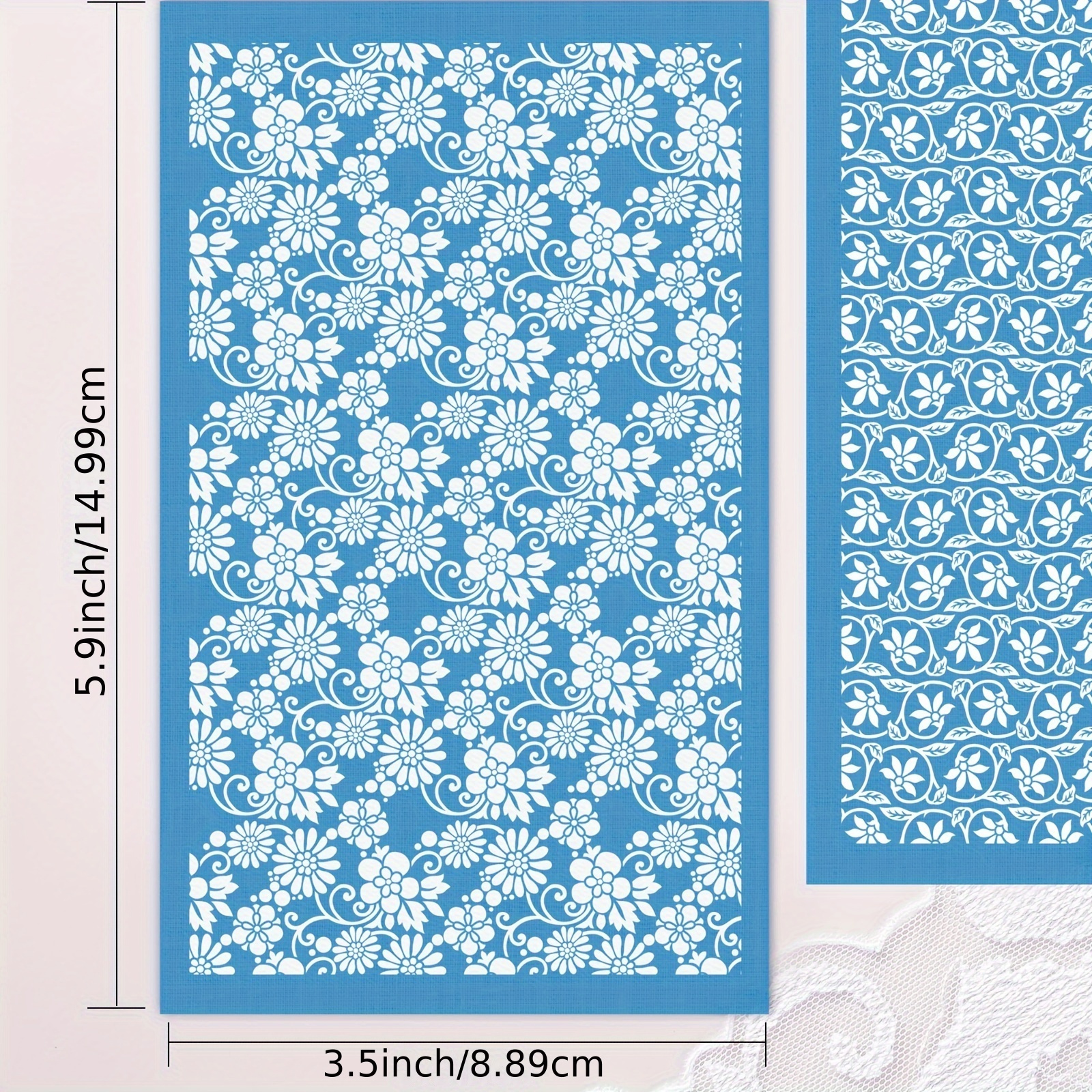 10 Pattern Silk Screen Stencils for Polymer Clay